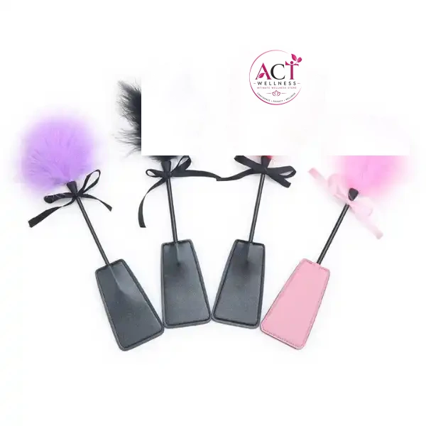 Vaginal Slapper Flirting Whip BDSM Adult Sex Toy Feather Foreplay Couple Game - Product Gallery View 2 | act wellness