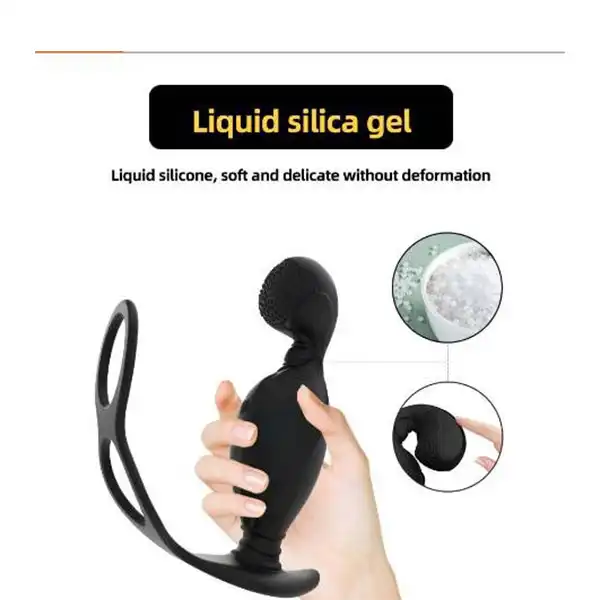 Vibrating 10 Modes Waterproof USB Charge Prostate Massager - Product Gallery View 2 | act wellness
