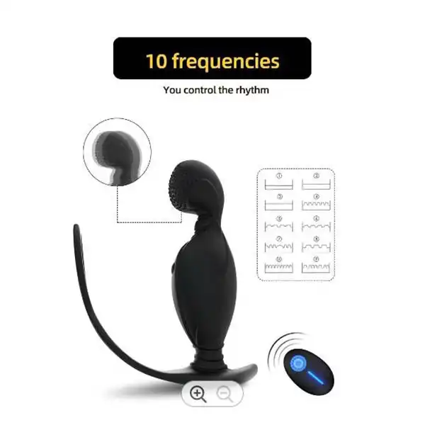 Vibrating 10 Modes Waterproof USB Charge Prostate Massager - Product Gallery View 4 | act wellness
