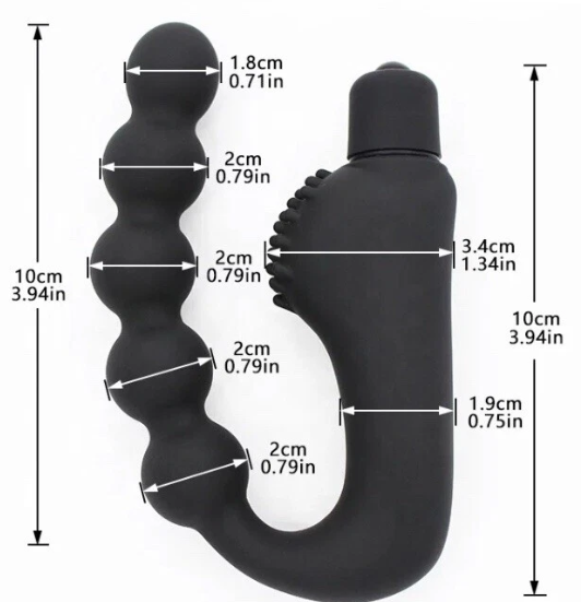Vibrating Anal Beads Prostate Massager - Product Gallery View 5 | act wellness