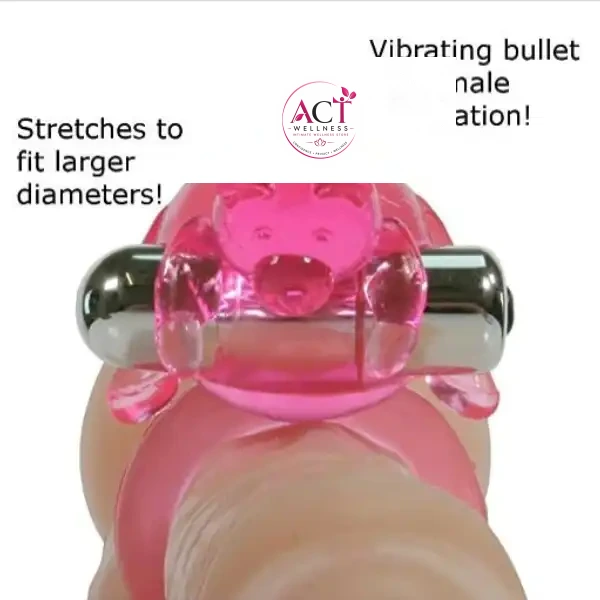 Vibrating Cock Ring Penis Stronger Orgasms with Vibrator - Product Gallery View 5 | act wellness
