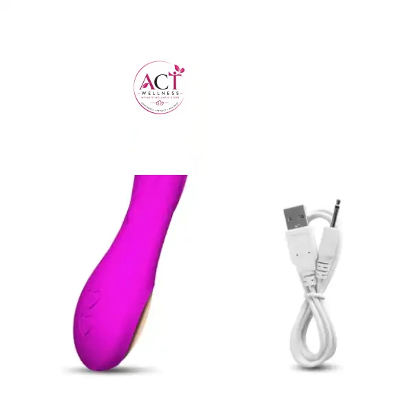 Silicone Flexible Women Powerful Vibrating Dildo - Product Gallery View 2 | act wellness