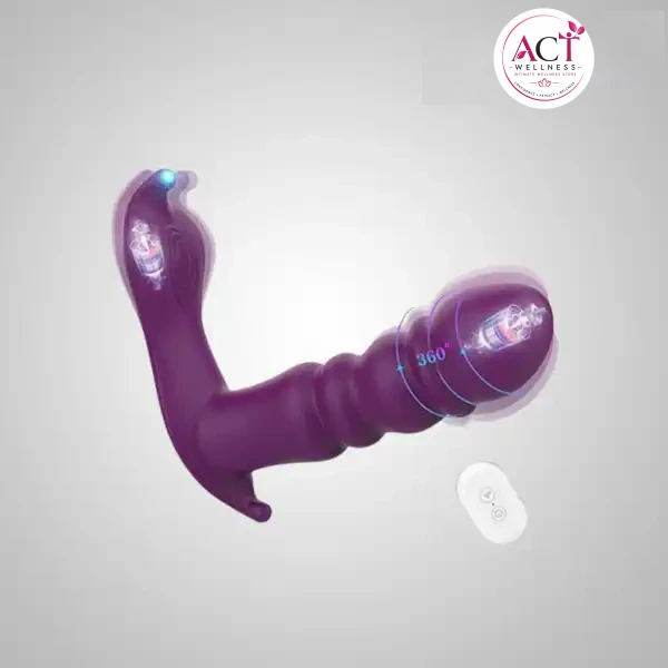 Rotating Vibrating Panty G Spot Clitoris Stimulator Vibrator - Buy Online in India | act wellness - view 1