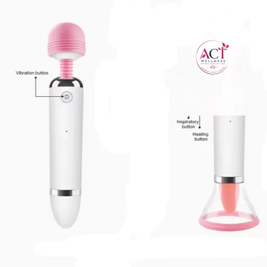 Vibrating Toy Oral Tongue Simulator Sucking Vibration Wand, Multi Speed Clitorial Sucking Toy - Product Gallery View 2 | act wellness