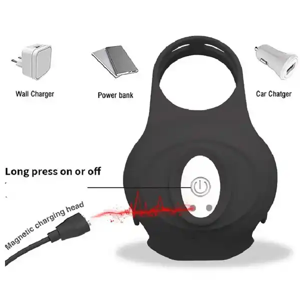 Bluetooth App Control Vibration Lock Ring - Product Gallery View 2 | act wellness