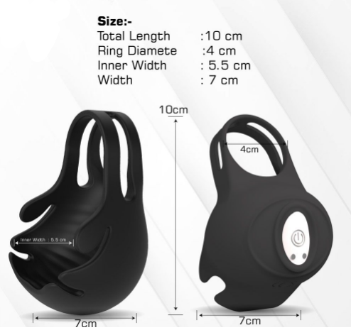 Bluetooth App Control Vibration Lock Ring - Product Gallery View 4 | act wellness