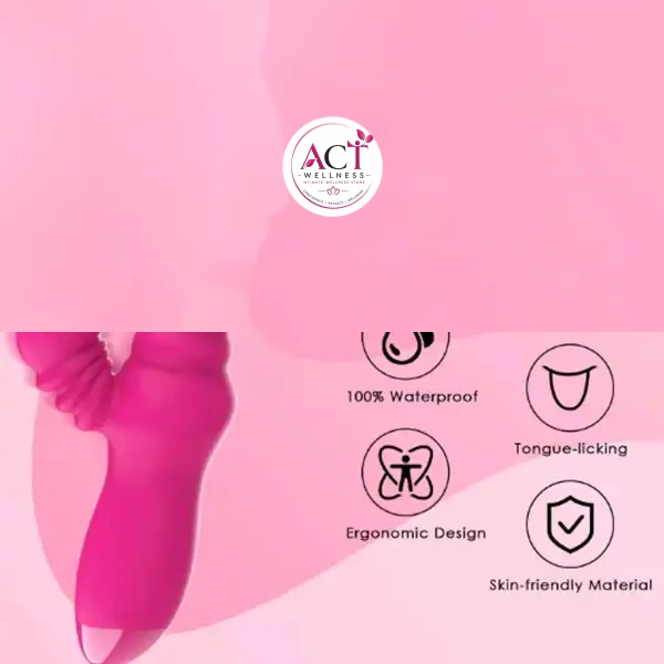 Vibrator Heating Tight Retractable Tongue Blowjob Licking Clitoris Stimulation - Product Gallery View 2 | act wellness