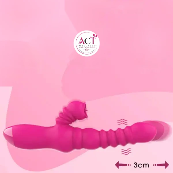 Vibrator Heating Tight Retractable Tongue Blowjob Licking Clitoris Stimulation - Product Gallery View 3 | act wellness