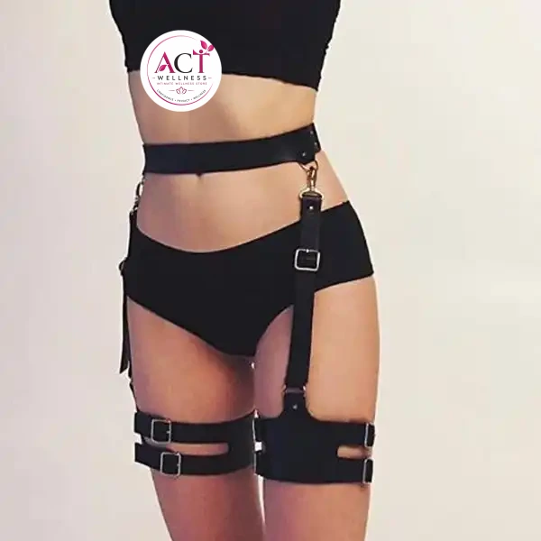 Waist Adjustable Belt Gothic Cincher Caged Garter for Women Rave Outfits - Product Gallery View 2 | act wellness