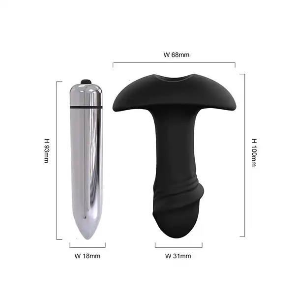 Waterproof G-spot Vibrating Anal Plug - Product Gallery View 3 | act wellness