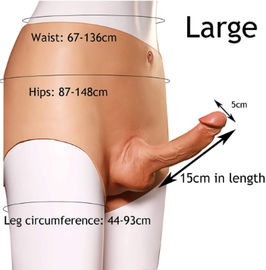 Wearable Realistic Silicone Dildo Panties - Product Gallery View 4 | act wellness
