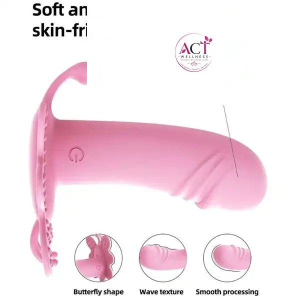 Wireless Butterfly Vibrator Dildo Vibrating Panties With Remote Control - Product Gallery View 4 | act wellness