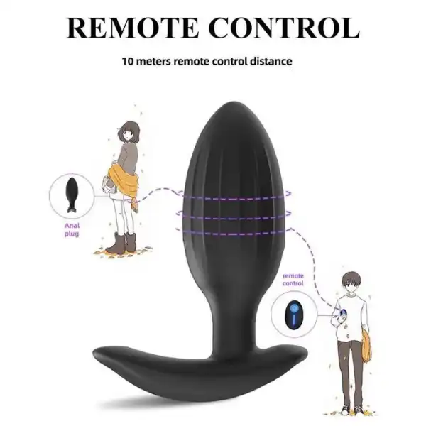 Wireless Remote Control Prostate Stimulator Anal Plug - Product Gallery View 3 | act wellness