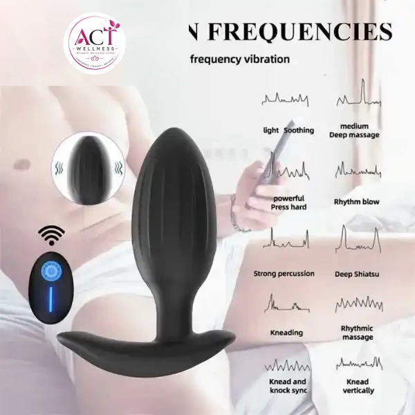 Wireless Remote Control Prostate Stimulator Anal Plug - Product Gallery View 4 | act wellness