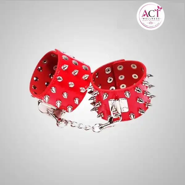 Red Passion Spike Handcuffs - Buy Online in India | act wellness - view 1