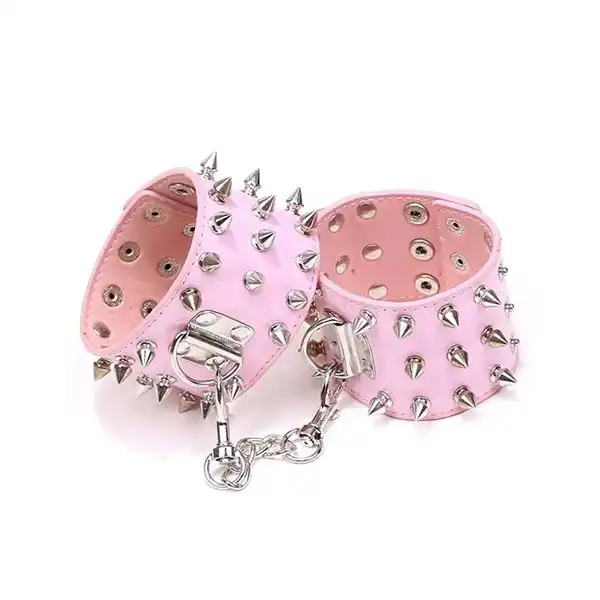 Red Passion Spike Handcuffs - Product Gallery View 3 | act wellness