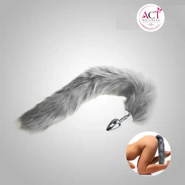 Women Massager Stimulate Prostate Tail (Gray) - Buy Online in India | act wellness - view 1