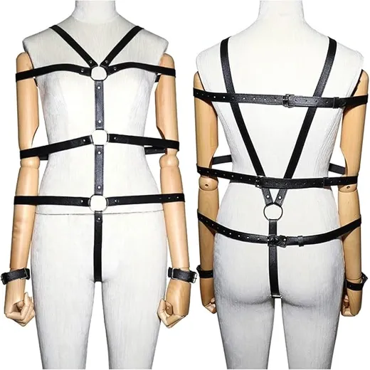 Women Punk Harness Body Chest Straps Extreme Adjustable - Product Gallery View 4 | act wellness