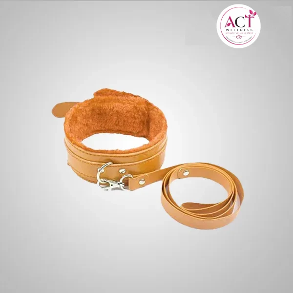 Yellow Collar with Leash Fetish Bdsm Dog Slave - Buy Online in India | act wellness - view 1